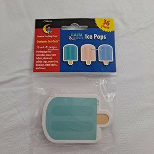 Ice Pops ice cream Designer Cut Outs Teacher Craft Supplies 36 Pieces